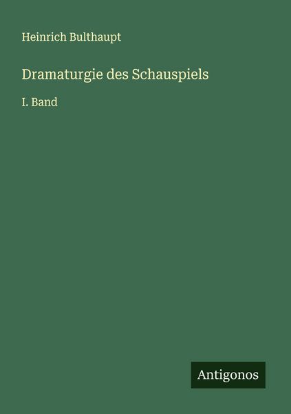 Produktbild: Dramaturgie des Schauspiels