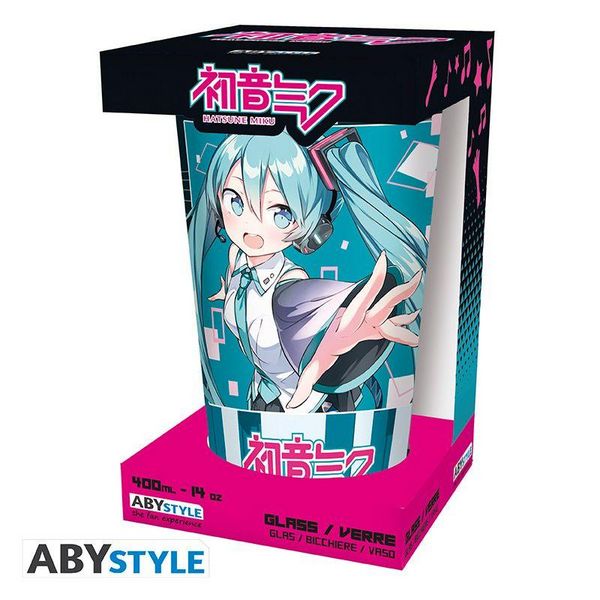 Produktbild: HATSUNE MIKU - Large Glass - 400ml - Musical City - box