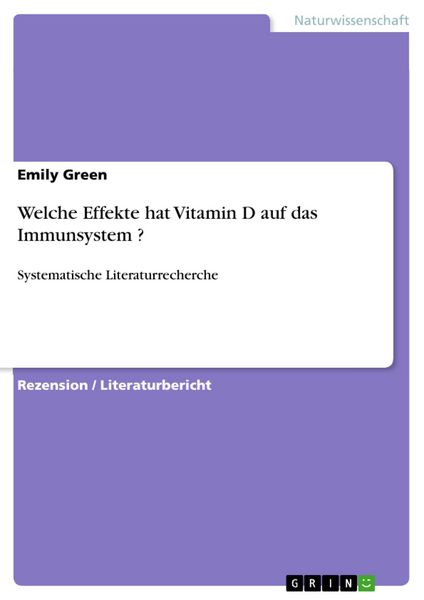 Produktbild: Welche Effekte hat Vitamin D auf das Immunsystem ?