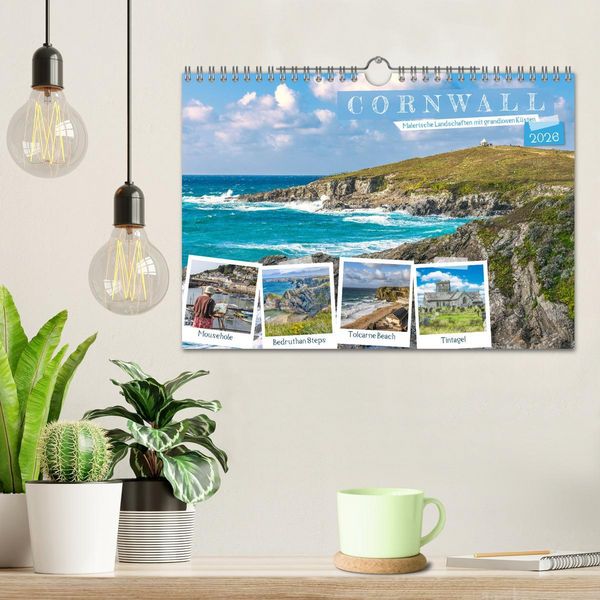 Produktbild: Cornwall - Malerische Landschaften mit grandiosen K&uuml;sten (Wandkalender 2026 DIN A4 quer), CALVENDO Monatskalender