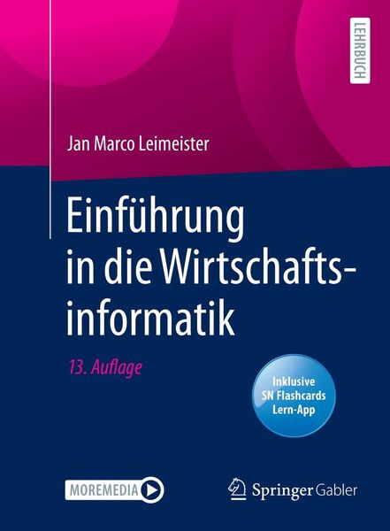 Produktbild: Einf&uuml;hrung in die Wirtschaftsinformatik