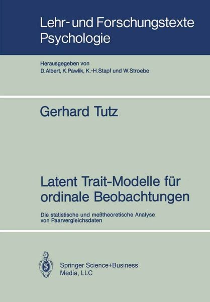 Produktbild: Latent Trait-Modelle f&uuml;r ordinale Beobachtungen