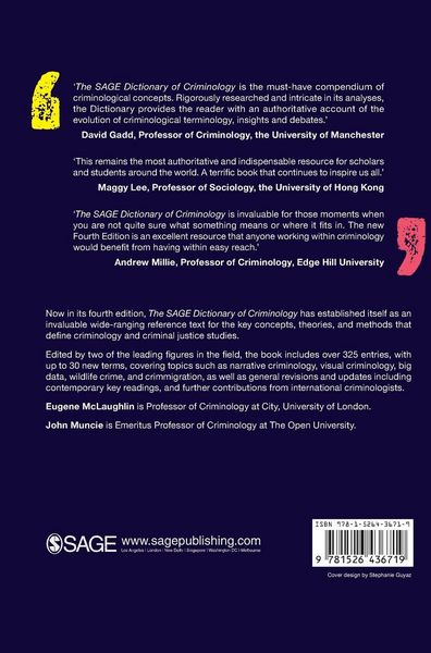 Produktbild: The SAGE Dictionary of Criminology
