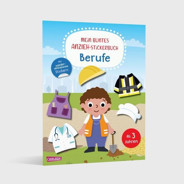 Produktbild: Mein buntes Anzieh-Stickerbuch: Berufe