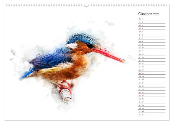 Produktbild: Tierportraits - Fine Art (Wandkalender 2026 DIN A2 quer), CALVENDO Monatskalender