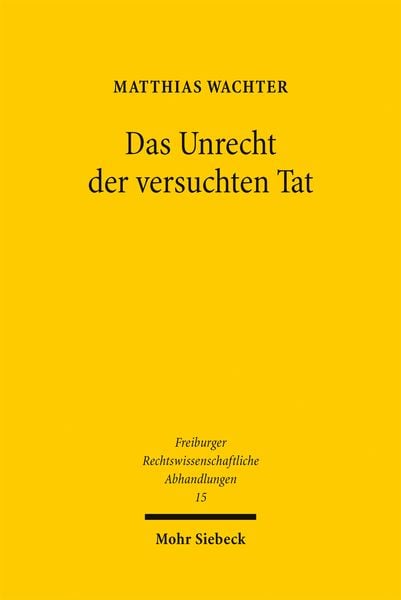 Produktbild: Das Unrecht der versuchten Tat
