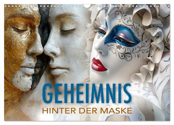 Geheimnis hinter der Maske (Wandkalender 2027 DIN A3 quer), CALVENDO Monatskalender