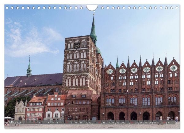 Produktbild: Stralsund - Perle der Ostsee (Wandkalender 2026 DIN A4 quer), CALVENDO Monatskalender