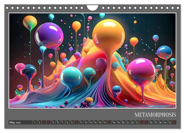 Produktbild: Fantasy in shape and color (Wall Calendar 2026 DIN A4 landscape), CALVENDO 12 Month Wall Calendar