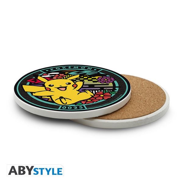 Produktbild: POKEMON - Ceramic Coasters "Pikachu"