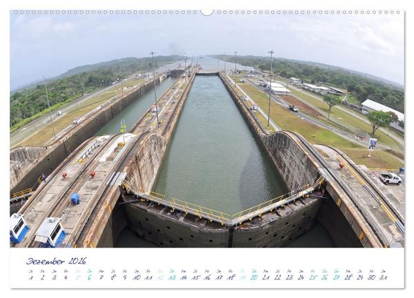 Produktbild: PANAMA-KANAL: Drahtseilakt-Bilder (Wandkalender 2026 DIN A2 quer), CALVENDO Monatskalender