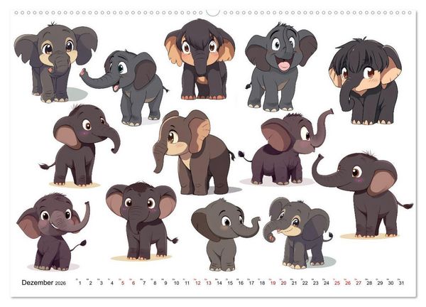 Produktbild: ComicZoo - eine lustige Tiertruppe (Wandkalender 2026 DIN A2 quer), CALVENDO Monatskalender