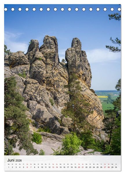Produktbild: Harzer Landschaften - 12 Monate im Naturparadies Harz (Tischkalender 2026 DIN A5 hoch), CALVENDO Monatskalender