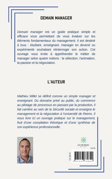Produktbild: Mathieu Millet: Demain manager