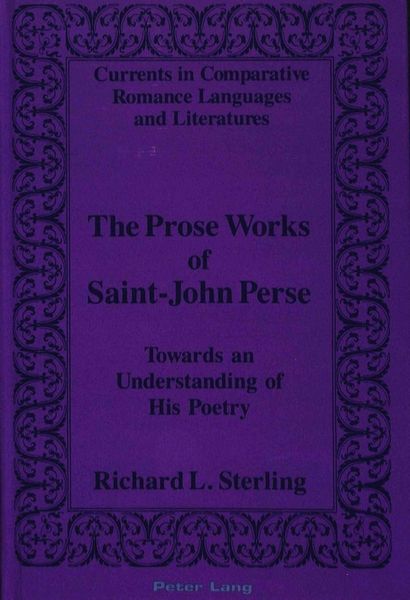 Produktbild: The Prose Works of Saint-John Perse