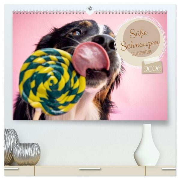 Produktbild: S&uuml;&szlig;e Schnauzen (hochwertiger Premium Wandkalender 2026 DIN A2 quer), Kunstdruck in Hochglanz