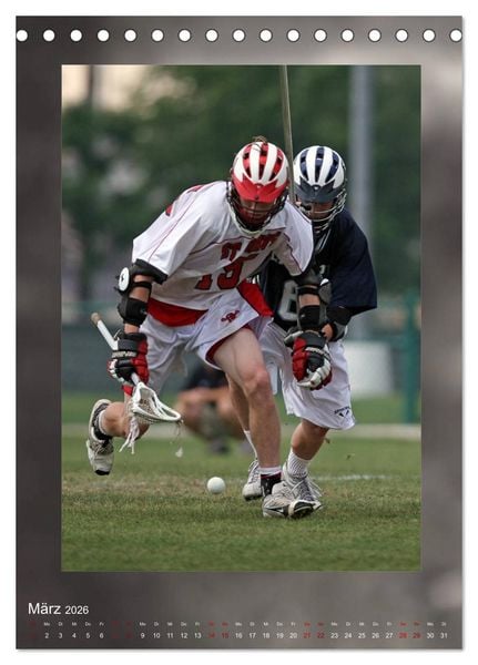 Produktbild: Teamsport - LACROSSE (Tischkalender 2026 DIN A5 hoch), CALVENDO Monatskalender