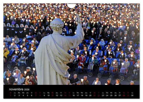 Produktbild: Un jour Lourdes (Calendrier mural 2026 DIN A4 vertical), CALVENDO calendrier mensuel