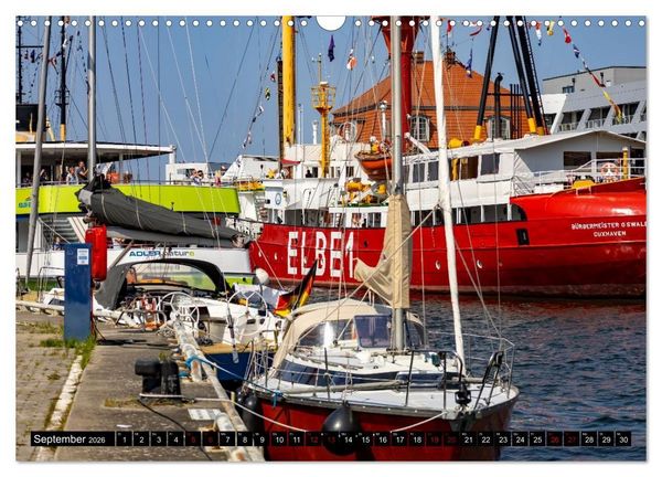 Produktbild: Feuerschiff Elbe 1 - In der Hansestadt Wismar (Wandkalender 2026 DIN A3 quer), CALVENDO Monatskalender