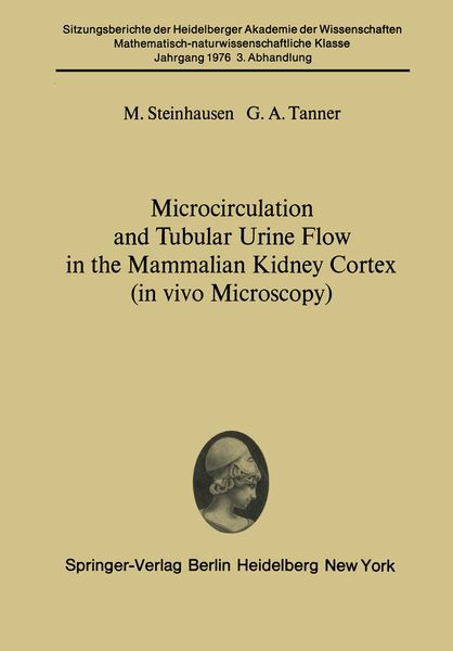 Produktbild: Microcirculation and Tubular Urine Flow in the Mammalian Kidney Cortex (in vivo Microscopy)
