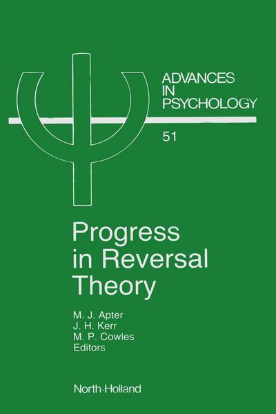 Produktbild: Progress in Reversal Theory