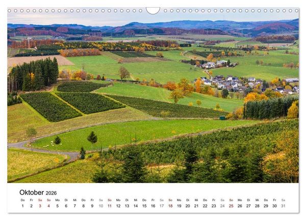 Produktbild: Sauerland - Land der tausend Berge (Wandkalender 2026 DIN A3 quer), CALVENDO Monatskalender
