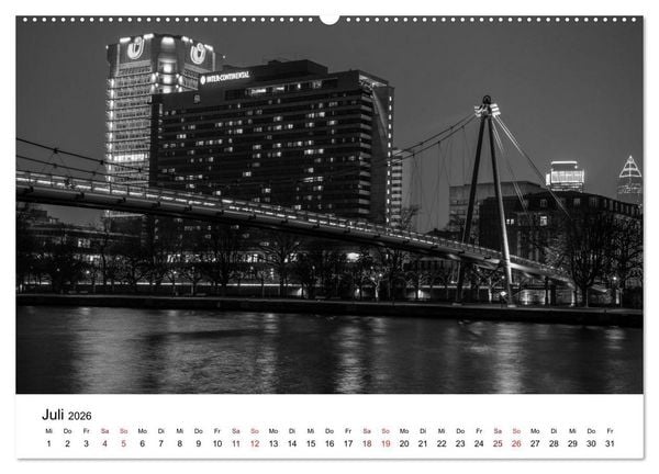 Produktbild: Frankfurt am Main bei Tag und Nacht (hochwertiger Premium Wandkalender 2026 DIN A2 quer), Kunstdruck in Hochglanz