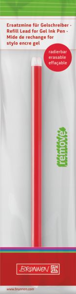 Produktbild: Brunnen Ersatzmine &bdquo;REMOVE&ldquo; Colour Code radierbar &brvbar; breit, 0,7 mm, red