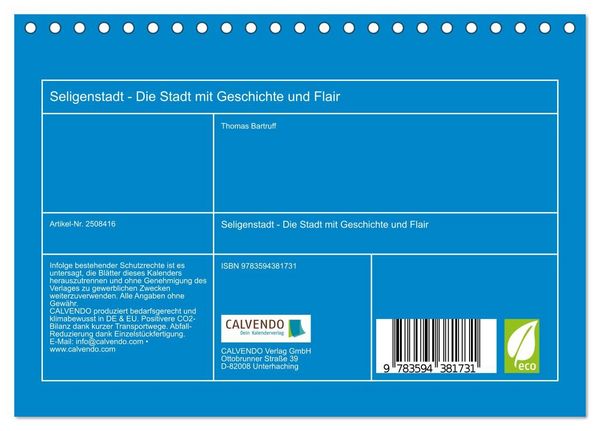 Produktbild: Seligenstadt - Die Stadt mit Geschichte und Flair (Tischkalender 2027 DIN A5 quer), CALVENDO Monatskalender