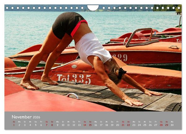 Produktbild: Yoga &ndash; Harmonie am Walchensee (Wandkalender 2026 DIN A4 quer), CALVENDO Monatskalender