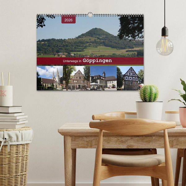 Produktbild: Unterwegs in G&ouml;ppingen (Wandkalender 2026 DIN A3 quer), CALVENDO Monatskalender