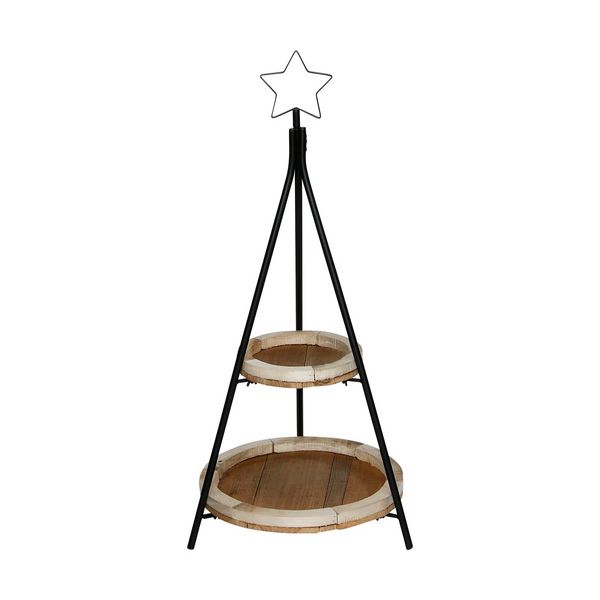 Displaybaum 2 Ebenen 89cm aus Metall