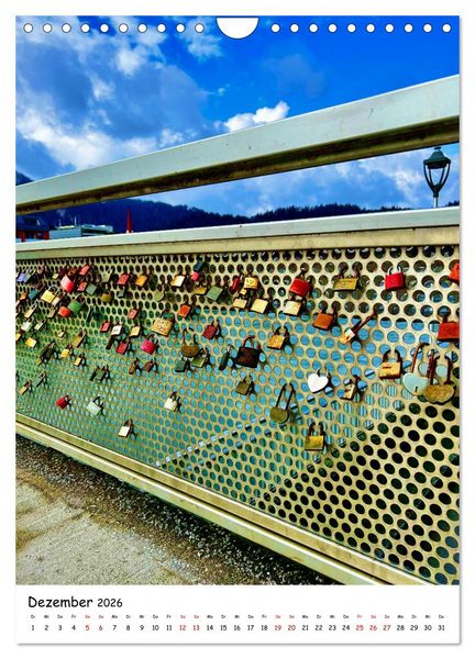 Produktbild: Unverg&auml;ngliche Liebe - Liebesschl&ouml;sser romantische Symbolik f&uuml;r die ewige Liebe (Wandkalender 2026 DIN A4 hoch), CALVENDO Monatskalender