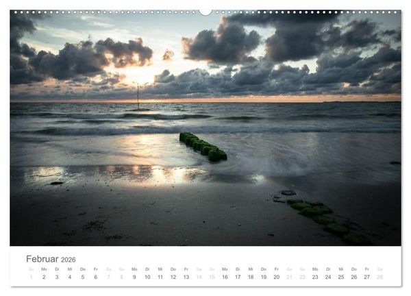 Produktbild: Amrum - Nordseeinsel im Wechsel der Gezeiten (hochwertiger Premium Wandkalender 2026 DIN A2 quer), Kunstdruck in Hochglanz