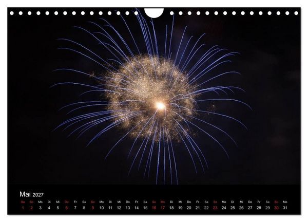 Produktbild: Feuerwerk (Wandkalender 2027 DIN A4 quer), CALVENDO Monatskalender