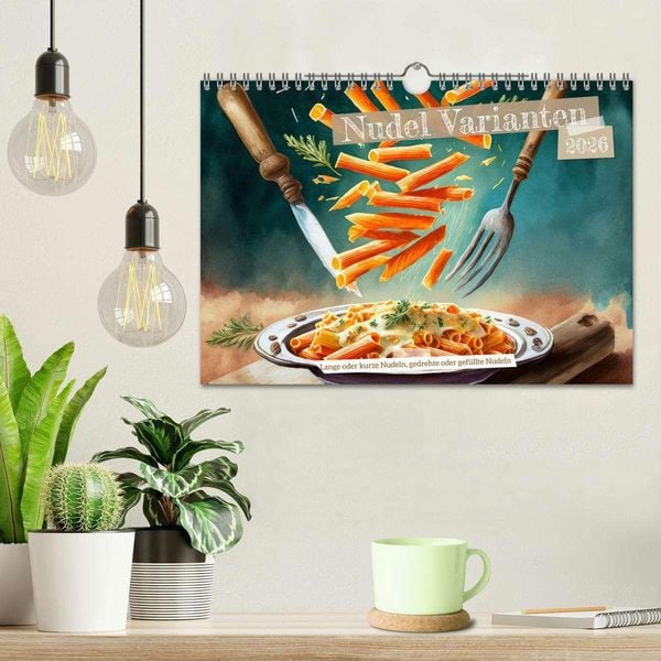 Produktbild: Nudel Varianten (Wandkalender 2026 DIN A4 quer), CALVENDO Monatskalender