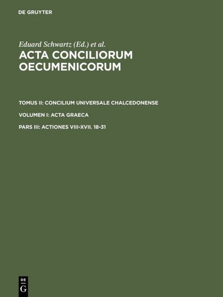 Produktbild: Actiones VIII-XVII. 18-31