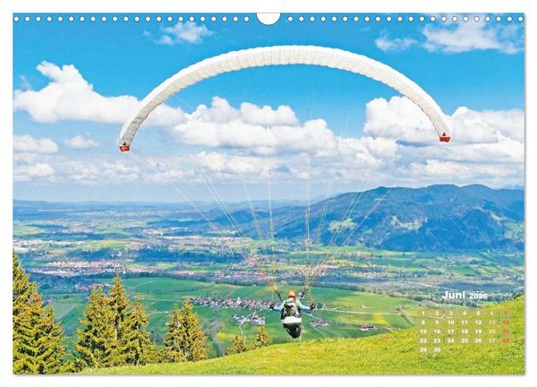 Produktbild: Paragliding: Der Traum vom Fliegen (Wandkalender 2026 DIN A3 quer), CALVENDO Monatskalender