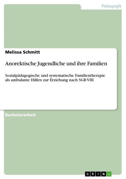Produktbild: Anorektische Jugendliche und ihre Familien