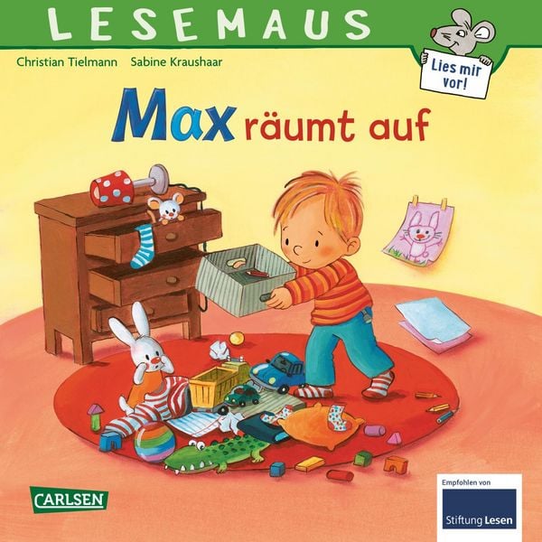 LESEMAUS 119: Max räumt auf, Taschenbuch von Christian Tielmann, Carlsen, 9783551084187
