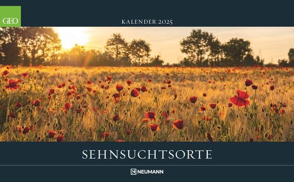 GEO – Sehnsuchtsorte 2025 Wandkalender, 58x36cm, Posterkalender mit Orten von himmlischer Schönheit, Kalender mit zwölf 