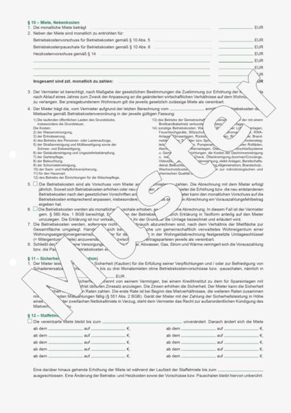 Produktbild: Brunnen Mietvertrag H&auml;user 5S