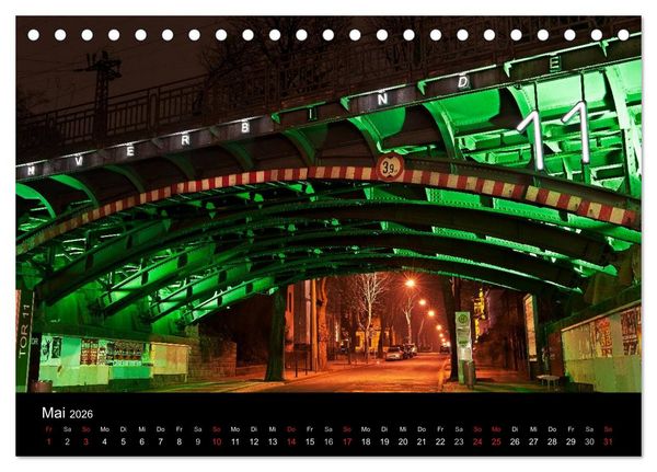 Produktbild: Ruhrlights II - Nachtlichter des Ruhrgebietes (Tischkalender 2026 DIN A5 quer), CALVENDO Monatskalender