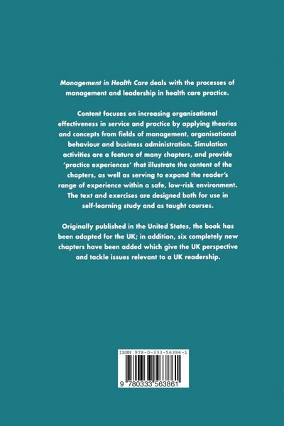 Produktbild: Management in Health Care