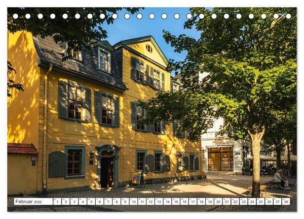 Produktbild: Kulturstadt Weimar - Stadt der Klassiker (Tischkalender 2026 DIN A5 quer), CALVENDO Monatskalender