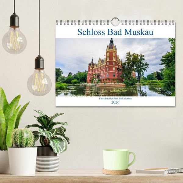 Produktbild: Schloss Bad Muskau (Wandkalender 2026 DIN A4 quer), CALVENDO Monatskalender