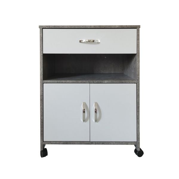 HTI-Living Küchenschrank Blanca Beton Weiß Küchenschrank Blanca Beton Weiß
