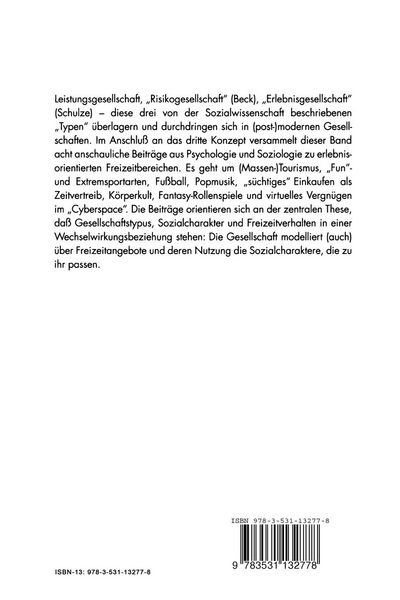 Produktbild: Freizeit in der Erlebnisgesellschaft