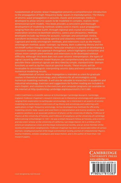Produktbild: Fundamentals of Seismic Wave Propagation