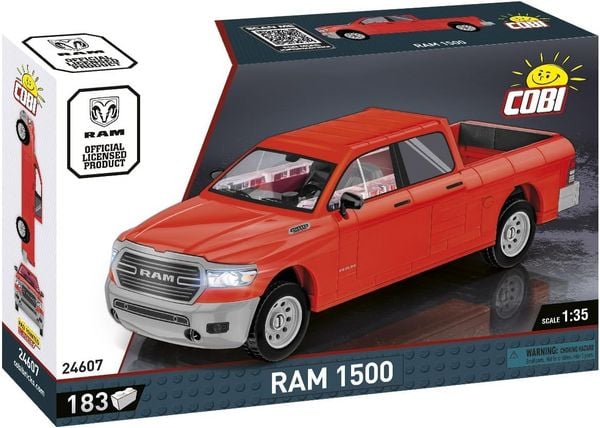 COBI Ram 24607 - RAM 1500, rot, Full-Size-Pickup, Bausatz 1:35, 183 Klemmbausteine